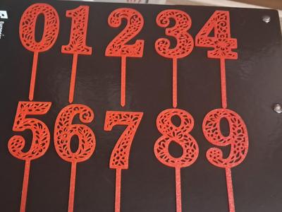 Cake Topper Numbers