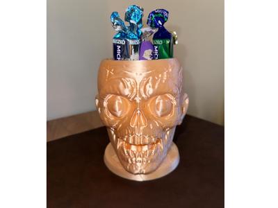 Zombie Candy Bowl – Halloween Skull Dish