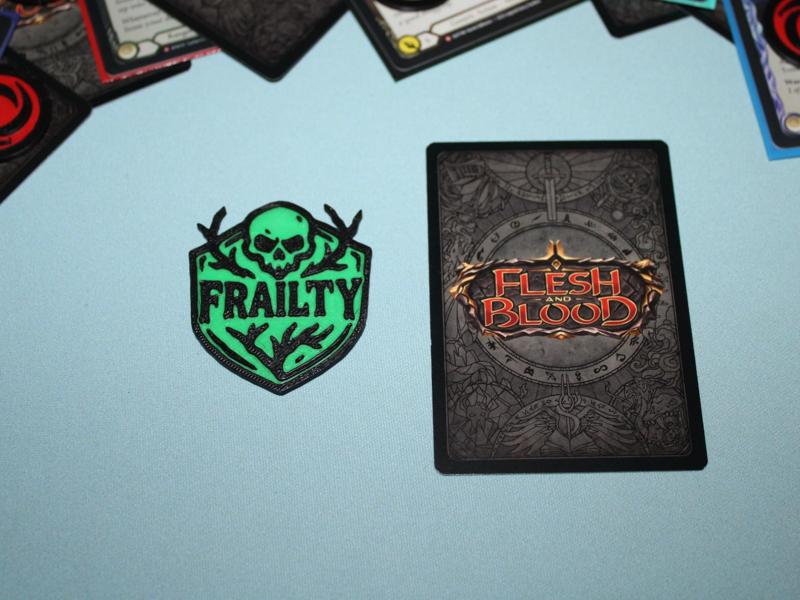 Flesh and Blood FAB TCG Token - Frailty 
