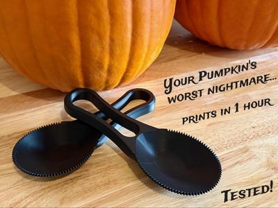 Halloween Pumpkin Carving Scoop | Serrated Scraper