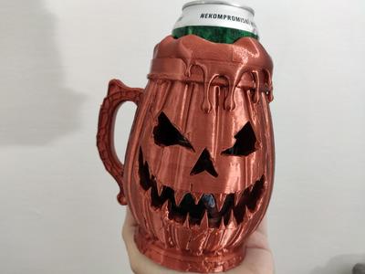 Pumpkin keg - Can Holder / Beer mug
