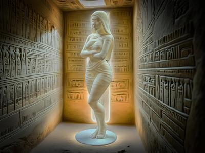 Veiled Guardian of the Tomb Chamber - Mummy Beauty