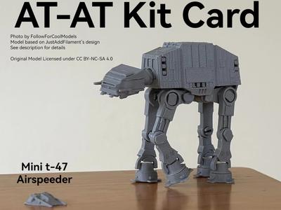 AT AT Kit Card | AT-AT Star Wars