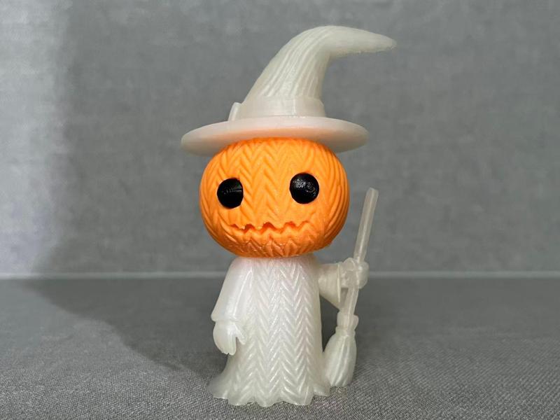 Halloween Knitted Pumpkin Witch