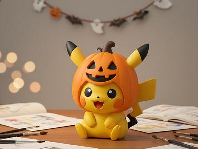Halloween Pumpkin Pikachu