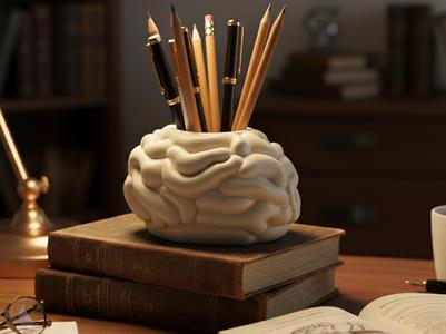Anatomical Brain Desk Organizer / Pencil Holder