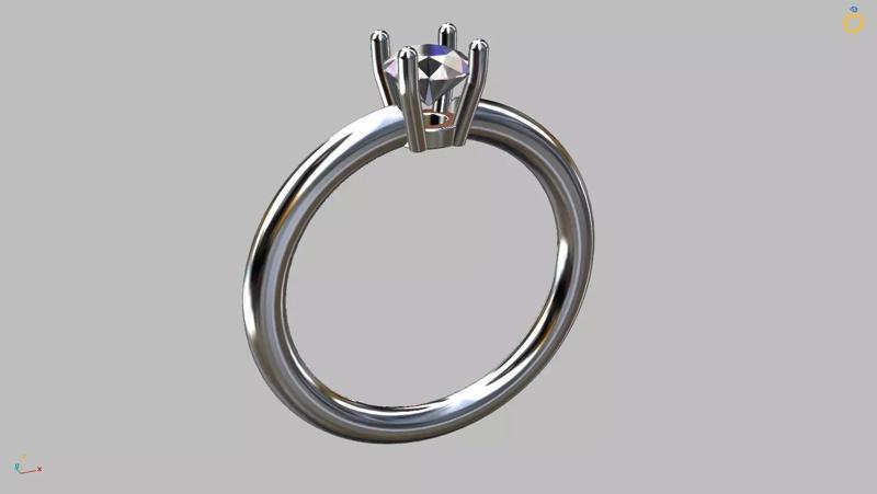 Solitaire Ring 5 00mm Gem