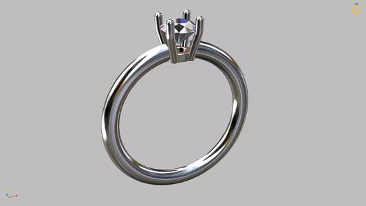 Solitaire Ring 5 00mm Gem