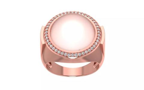 Women Pearl Ring 3dm STL OBJ FBX Render Details