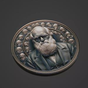Charles Darwin Medallion