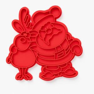 SAN NICOLAS AND REINDEER COOKIE CUTTER