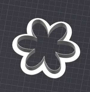 Flower Cookie Cutter – 3.5" & 4" STL Files