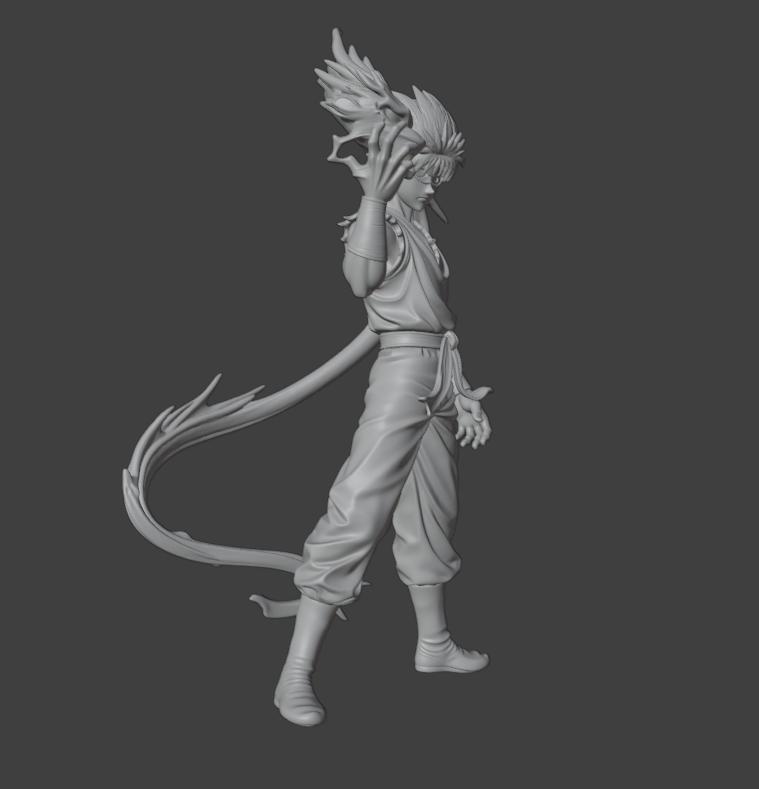 Hiei Yuyu Hakusho Anime Action Figure (Enhanced Design)