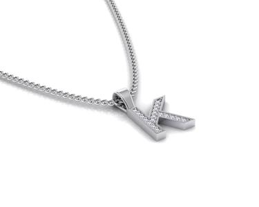 Pendant K letter with lights