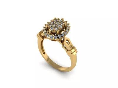 cluster diamond ring for diamonds