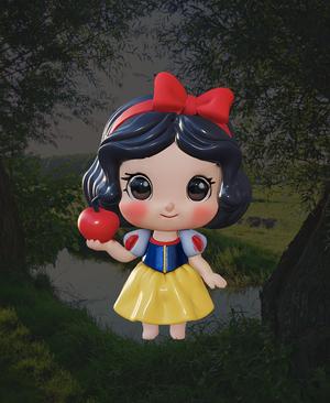 Snow White Chibi - 3D Figure Inspired by the Classic Fairytale
