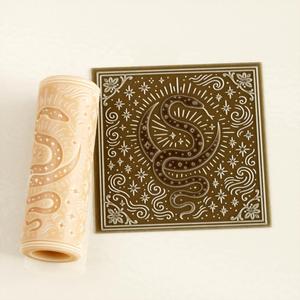Celestial Serpent Roller – Texture Roller for Clay, Pottery, Fondant and Crafts