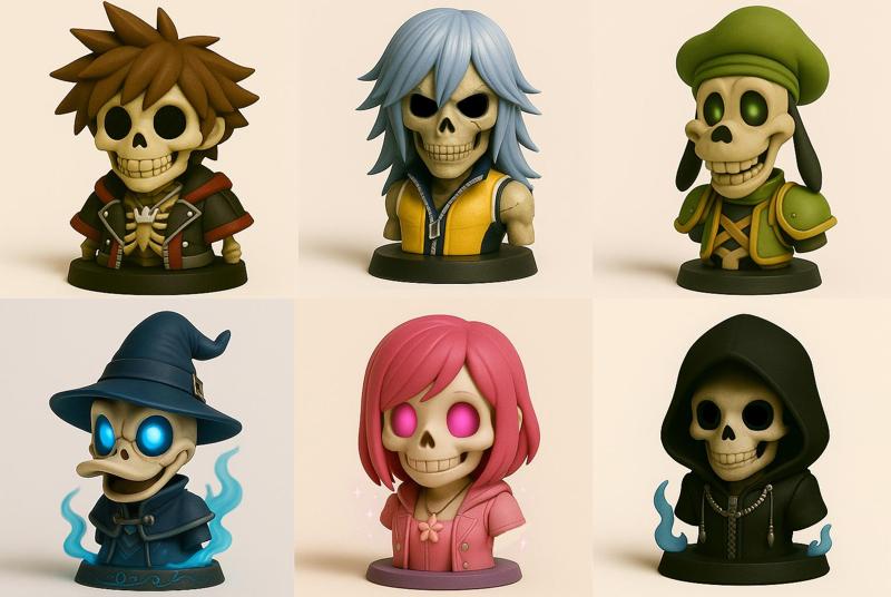 Kingdom Hearts Skull Bust Collection
