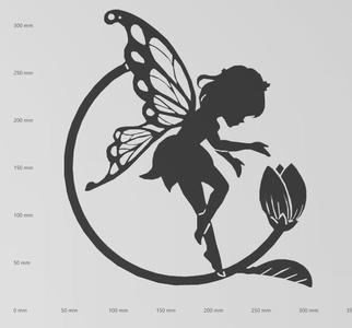 Wandtattoo kleine Elfe