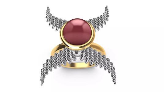 weave  wings ring stl verified