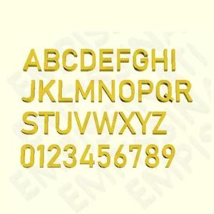 BAHNSCHRIFT 3D LETTERS NUMBERS AND SYMBOLS