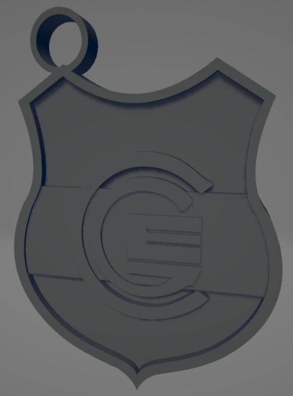 Llavero bicolor de Gimnasia y Esgrima de Jujuy