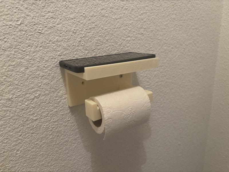 Toilet paper and telephone holder (PQ)