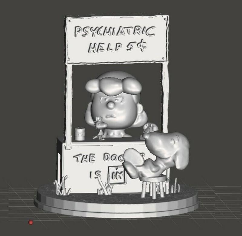 lucy van pelt the doctor is in stand