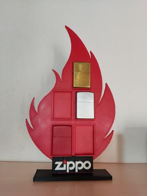 Display zippo lighter holder - Flame