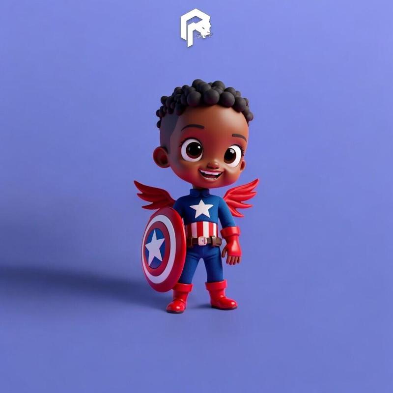 Captain America Sam wilson Chibi