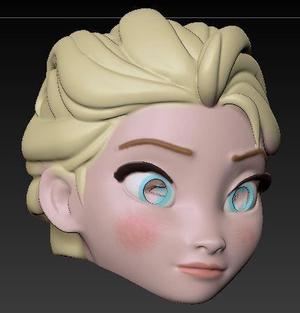 Elsa Cabezón, Elsa Helmet, Elsa Head, Elsa Mask, Elsa 3D Print
