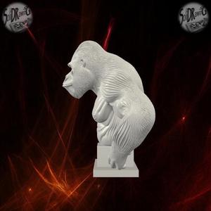 Mighty Silverback Gorilla Bust – SoliDRawinGs SG890
