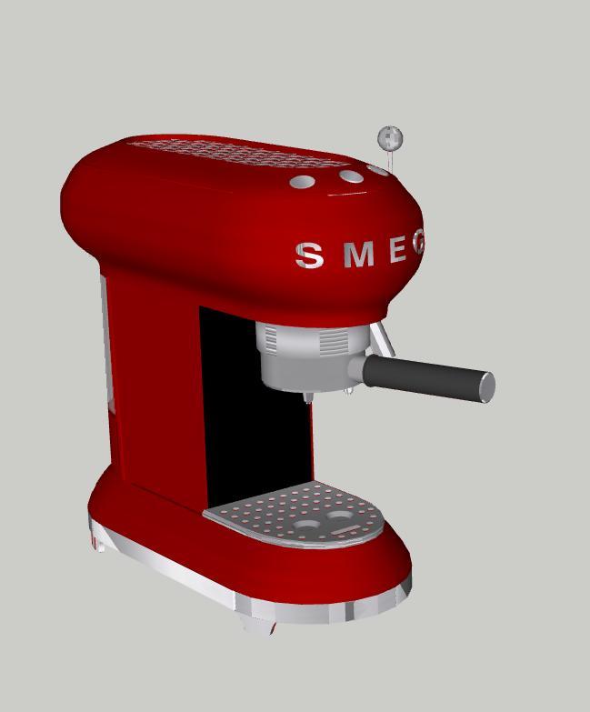 SMEG Miniature coffee maker 1:6 diorama
