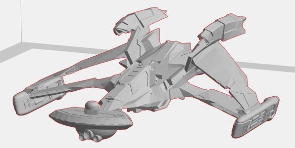 Klingon Barracuda - battlecruiser - star trek