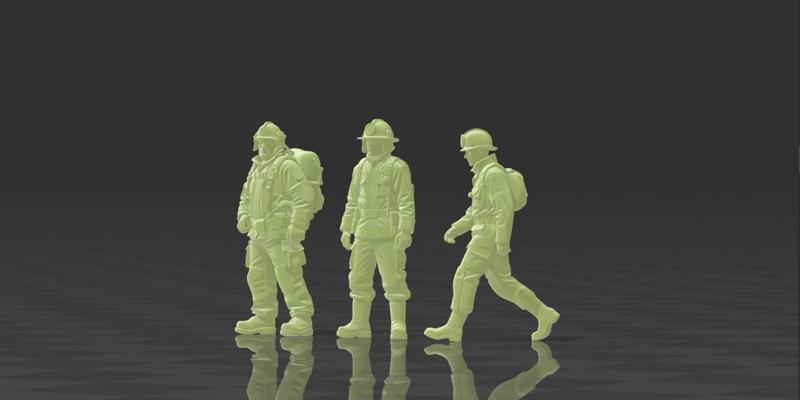 🚒 3 Pack Set 4 - Firefighters H0 | Firefighters H0 - 3 Pack Set 4