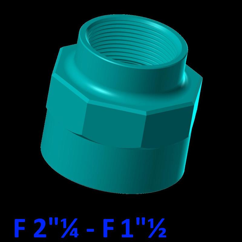 Female / Female connection - 2"¼ - 1"½