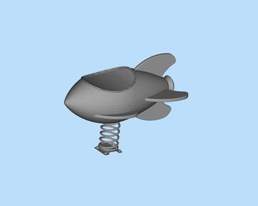 Children's Spring Airplane Seat Miniature Model