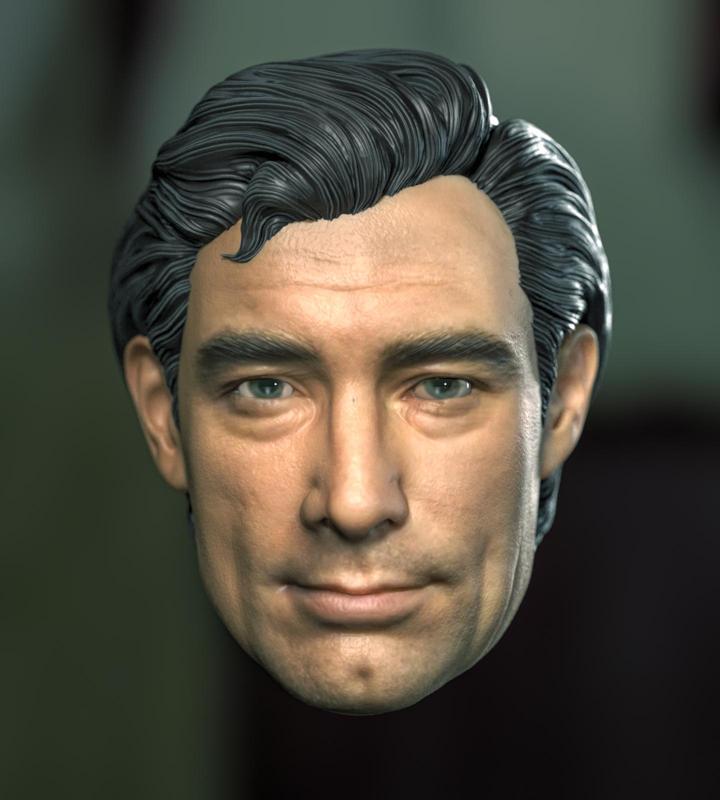 1/6 1/12 007 James Bond TIMOTHY DALTON The Living Daylights Licence to Kill Head Headsculpt