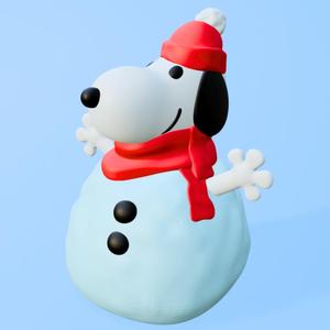 SNOOPY CHRISTMAS SNOWMAN