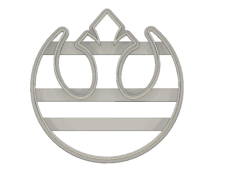 FONDANT REBEL ALLIANCE STAR WARS COOKIE CUTTER