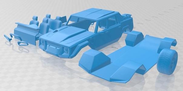 Lamborghini LM002 Pickup 1986 Printable Car