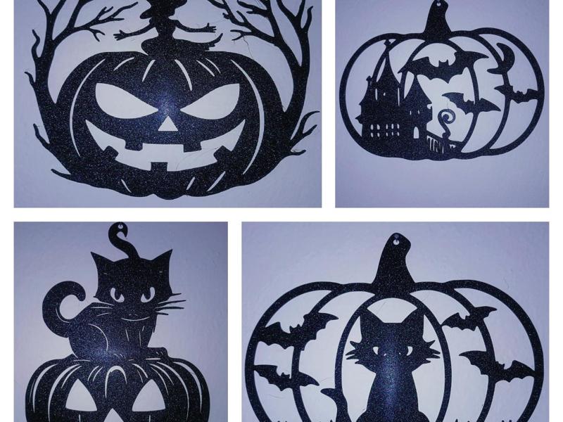 Halloween wall decoration - Set of Four Pieces