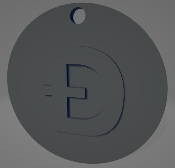 Dogecoin keychain - Llavero de Dogecoin