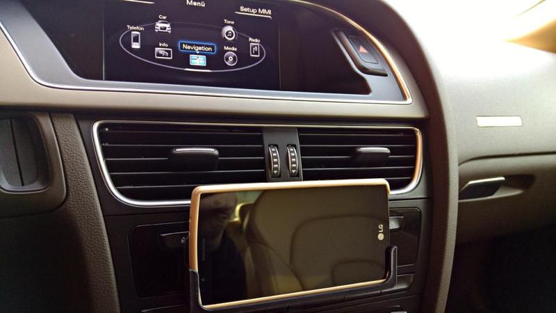 LG G4 (with phone case) Stand for Audi A5 or A4 with MMI