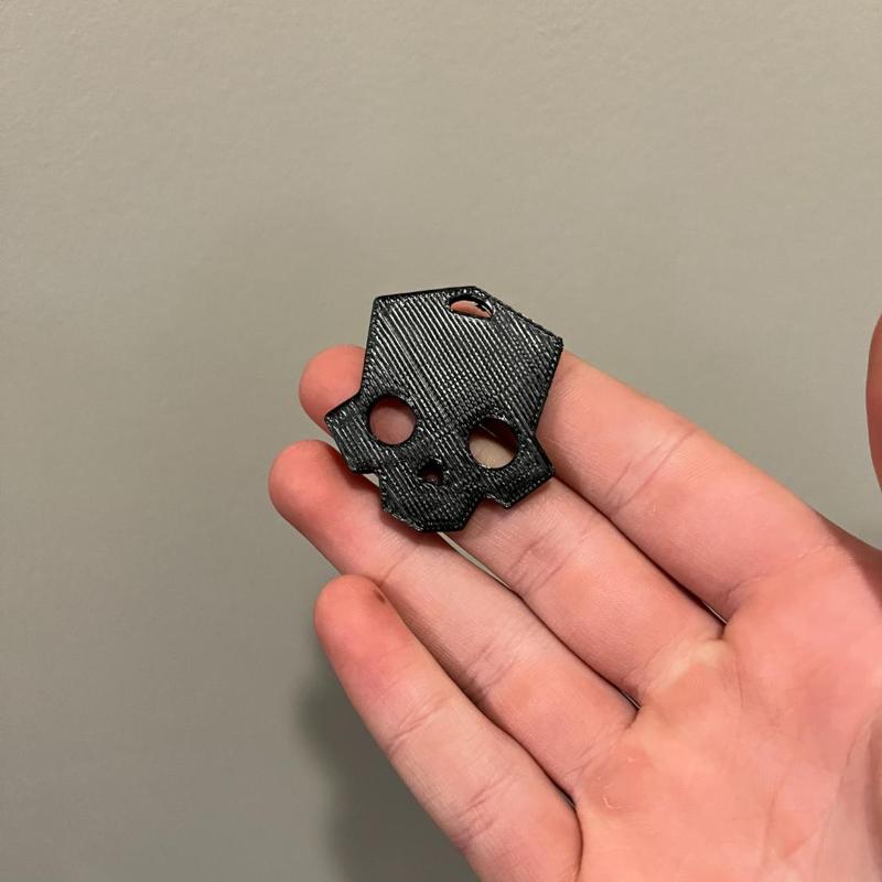 Helldivers Skull Keychain