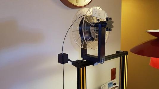 Creality CR-10 top spool holder + filament cleaner/gudie (2020)