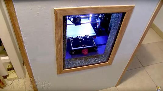 Anet A6, ventilation of the CPU inside an acoustic cabin.