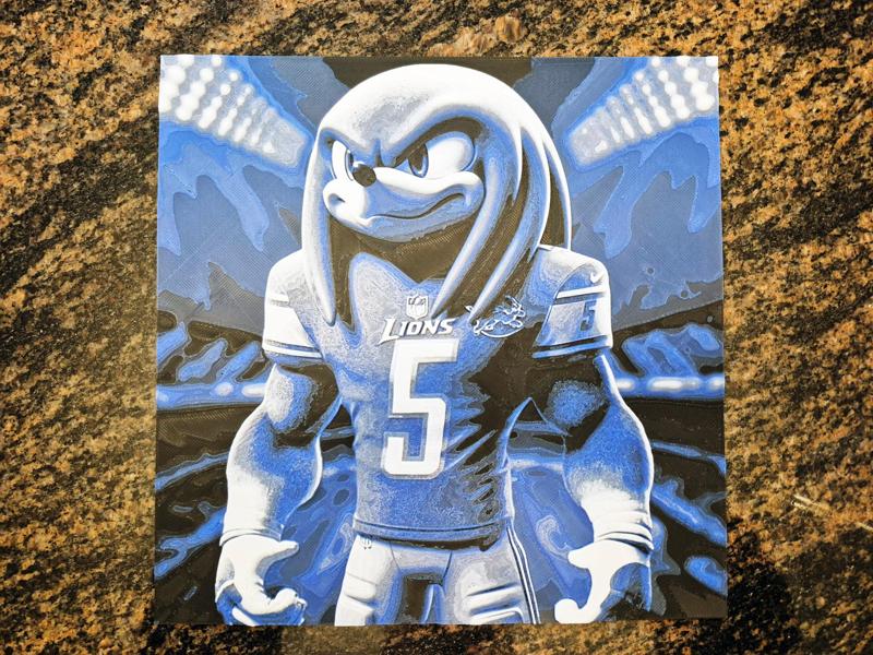 Detroit Lions David Montgomery Knuckles Hueforge