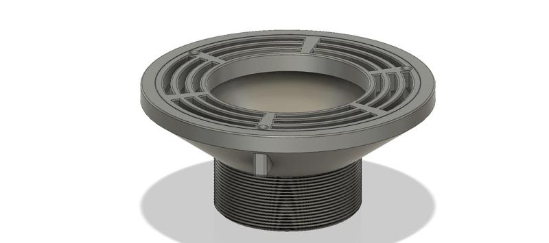 Floor Drain Grate Round 200x100 with 110 hole for balcony
