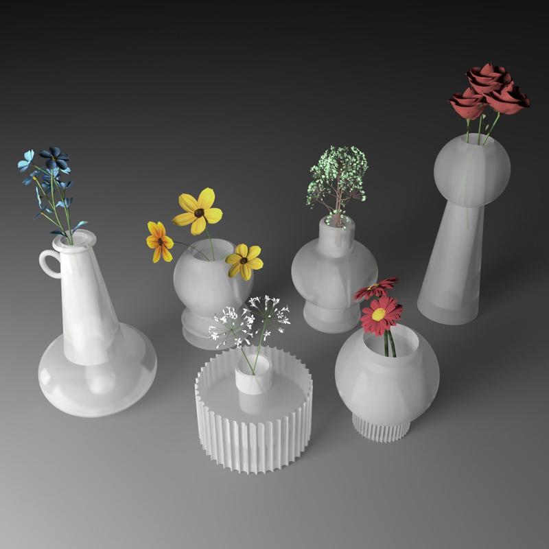 Transparent Globs pots